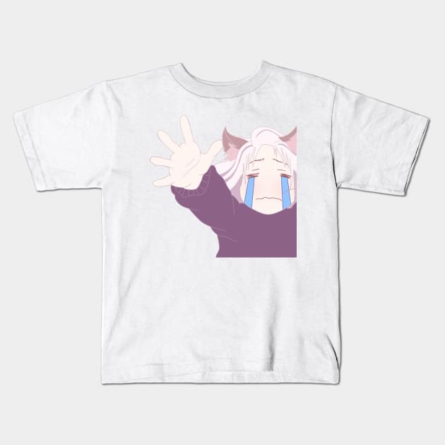 Crying baby Kids T-Shirt by ugnelaza